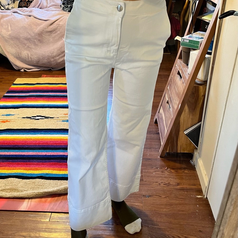 Textile White Jeans